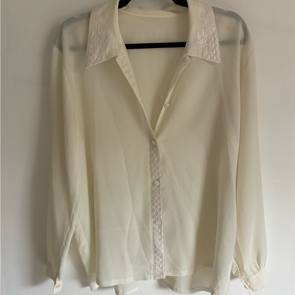 Ivory Button Down Shirt